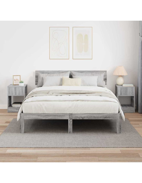 Tavolino 2 pcs Grigio Sonoma 30,5 x 30 x 45 cm