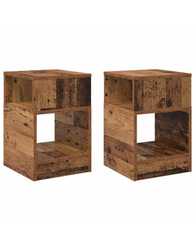 Tavolino 2 pcs Legno vecchio 30,5 x 30 x 45 cm