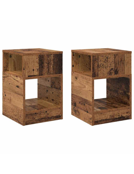 Tavolino 2 pcs Legno vecchio 30,5 x 30 x 45 cm