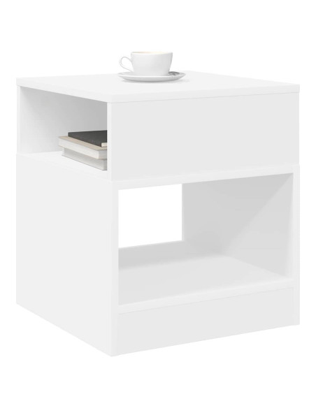 Tavolino 2 pcs Bianco 40,5 x 40 x 45 cm Legno multistrato