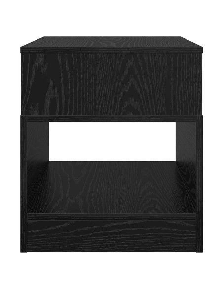 Tavolino Rovere Nero 40,5 x 40 x 45 cm Legno multistrato
