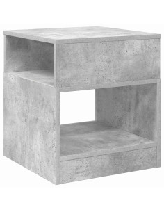 Tavolino Grigio cemento 40,5 x 40 x 45 cm Legno multistrato 2