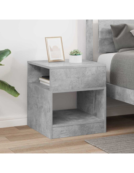 Tavolino Grigio cemento 40,5 x 40 x 45 cm Legno multistrato