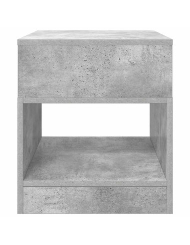 Tavolino Grigio cemento 40,5 x 40 x 45 cm Legno multistrato