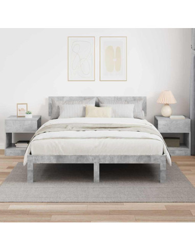 Tavolino 2 pcs Grigio cemento 40,5 x 40 x 45 cm