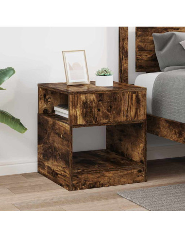 Tavolino Rovere fumé 40,5 x 40 x 45 cm Legno multistrato