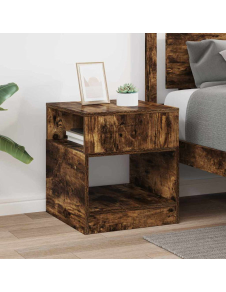 Tavolino Rovere fumé 40,5 x 40 x 45 cm Legno multistrato