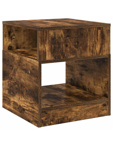 Tavolino 2 pcs Rovere fumé 40,5 x 40 x 45 cm Legno multistrato