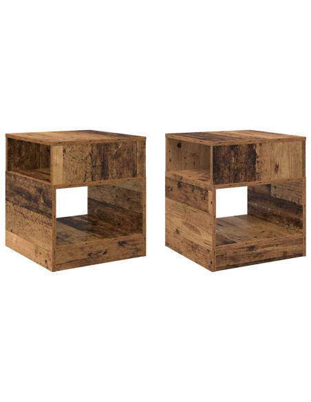 Tavolino 2 pcs Legno vecchio 40,5 x 40 x 45 cm