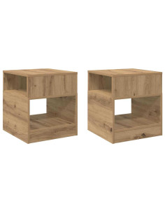 Tavolino 2 pcs Rovere artigianale 40,5 x 40 x 45 cm 2