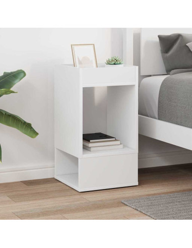 Tavolino Bianco 30 x 30 x 56 cm Legno multistrato
