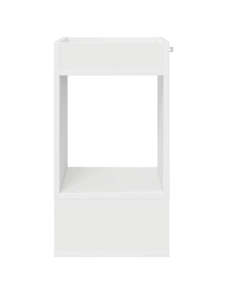 Tavolino Bianco 30 x 30 x 56 cm Legno multistrato