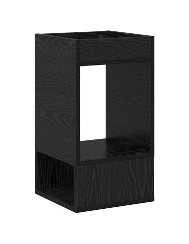 Tavolino Rovere Nero 30 x 30 x 56 cm Legno multistrato