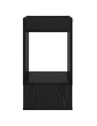 Tavolino Rovere Nero 30 x 30 x 56 cm Legno multistrato