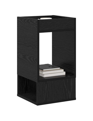 Tavolino 2 pcs Rovere Nero 30 x 30 x 56 cm Legno multistrato
