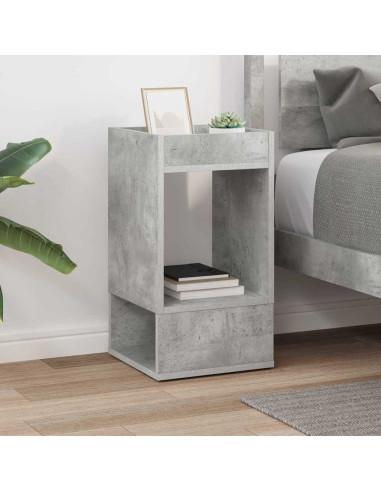 Tavolino Grigio cemento 30 x 30 x 56 cm Legno multistrato