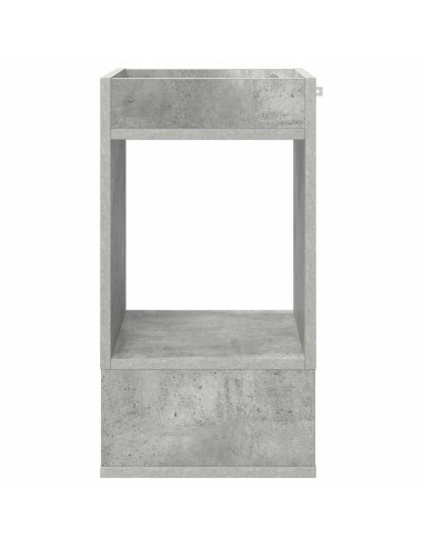Tavolino Grigio cemento 30 x 30 x 56 cm Legno multistrato