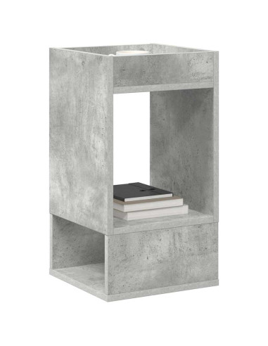 Tavolino 2 pcs Grigio cemento 30 x 30 x 56 cm Legno multistrato