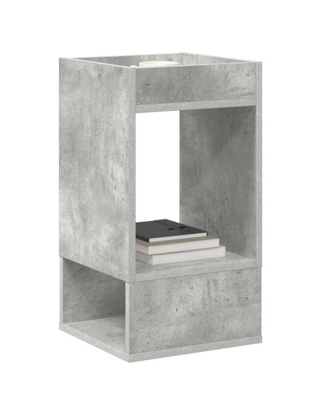 Tavolino 2 pcs Grigio cemento 30 x 30 x 56 cm Legno multistrato