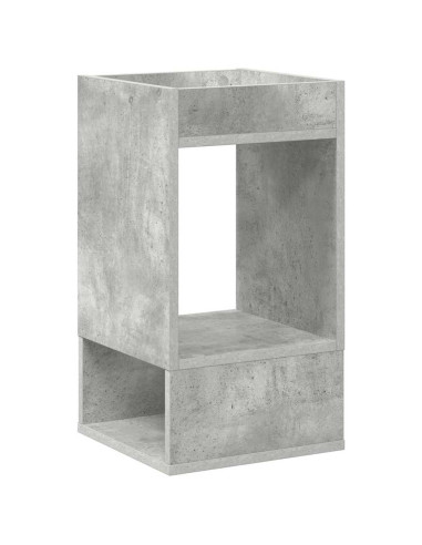 Tavolino 2 pcs Grigio cemento 30 x 30 x 56 cm Legno multistrato