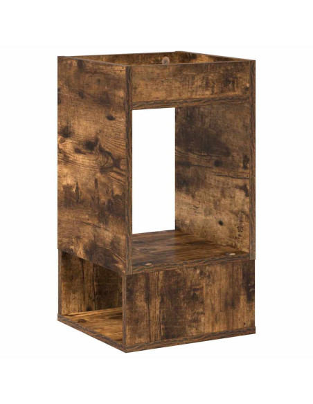 Tavolino Rovere fumé 30 x 30 x 56 cm Legno multistrato