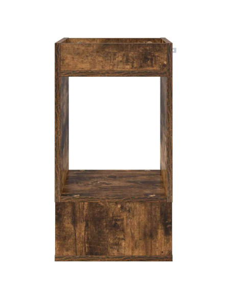 Tavolino Rovere fumé 30 x 30 x 56 cm Legno multistrato