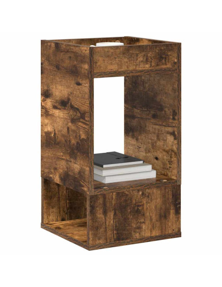 Tavolino 2 pcs Rovere fumé 30 x 30 x 56 cm Legno multistrato