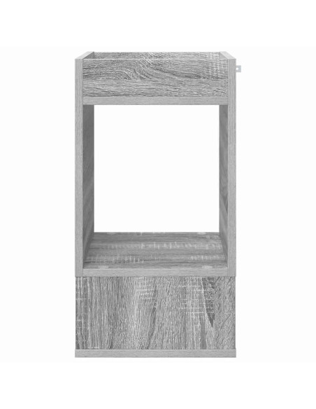 Tavolino Grigio Sonoma 30 x 30 x 56 cm Legno multistrato