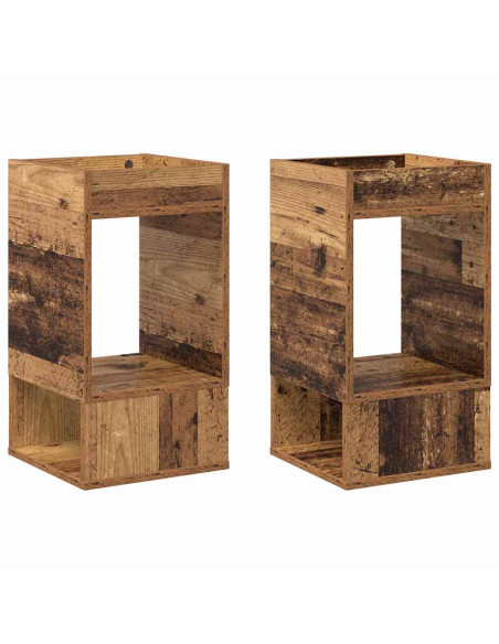 Tavolino 2 pcs Legno vecchio 30 x 30 x 56 cm Legno multistrato