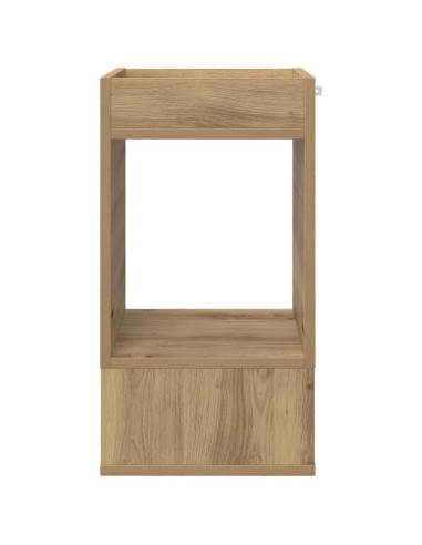 Tavolino Rovere artigianale 30 x 30 x 56 cm Legno multistrato