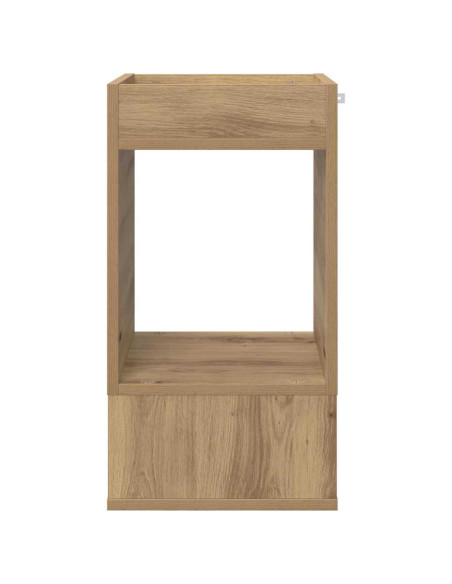 Tavolino Rovere artigianale 30 x 30 x 56 cm Legno multistrato