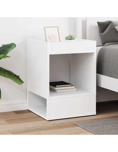 Tavolino Bianco 40 x 40 x 56 cm Legno multistrato