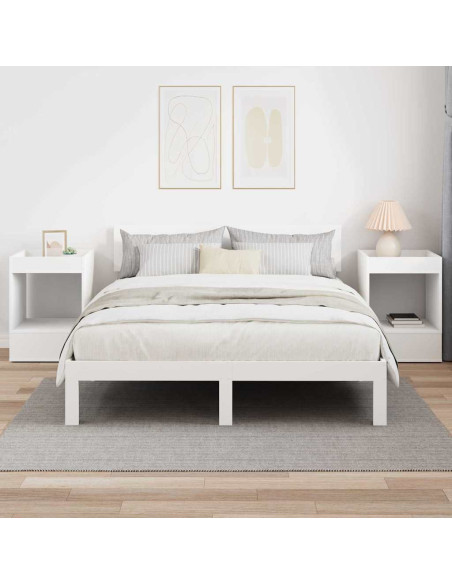 Tavolino 2 pcs Bianco 40 x 40 x 56 cm Legno multistrato