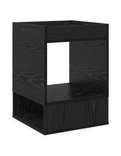 Tavolino Rovere Nero 40 x 40 x 56 cm Legno multistrato 2