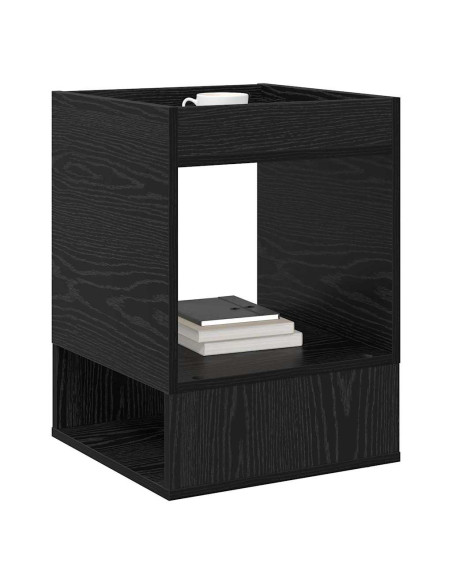Tavolino 2 pcs Rovere Nero 40 x 40 x 56 cm Legno multistrato