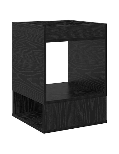 Tavolino 2 pcs Rovere Nero 40 x 40 x 56 cm Legno multistrato