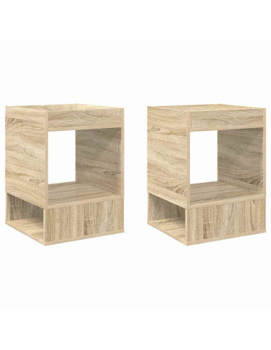 Tavolino 2 pcs Rovere Sonoma 40 x 40 x 56 cm Legno multistrato