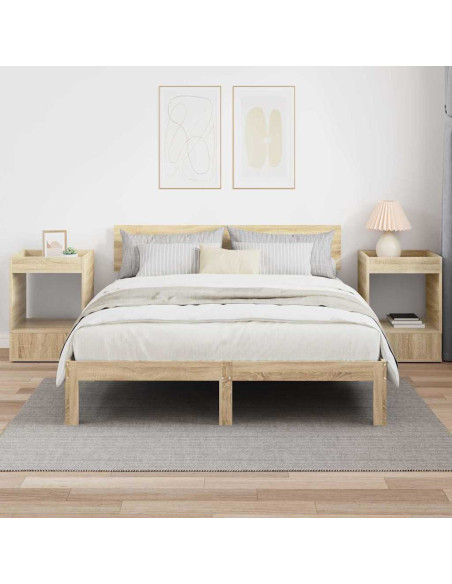 Tavolino 2 pcs Rovere Sonoma 40 x 40 x 56 cm Legno multistrato