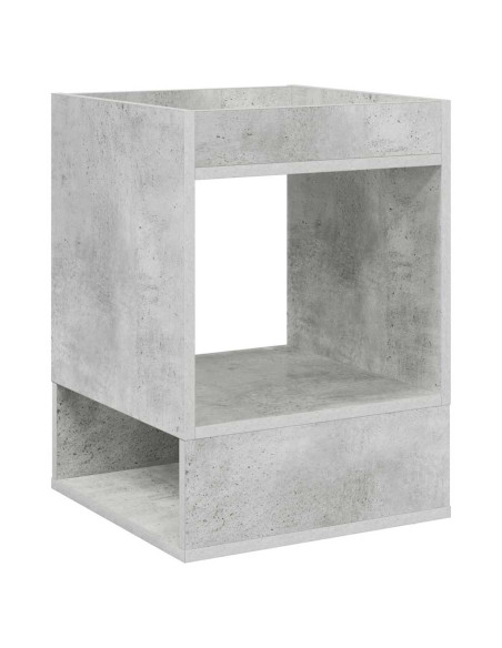 Tavolino Grigio cemento 40 x 40 x 56 cm Legno multistrato