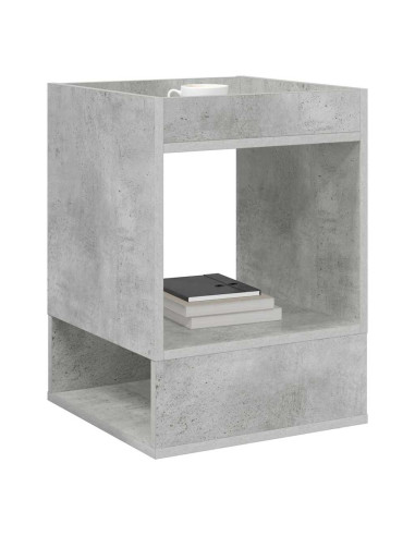 Tavolino 2 pcs Grigio cemento 40 x 40 x 56 cm Legno multistrato