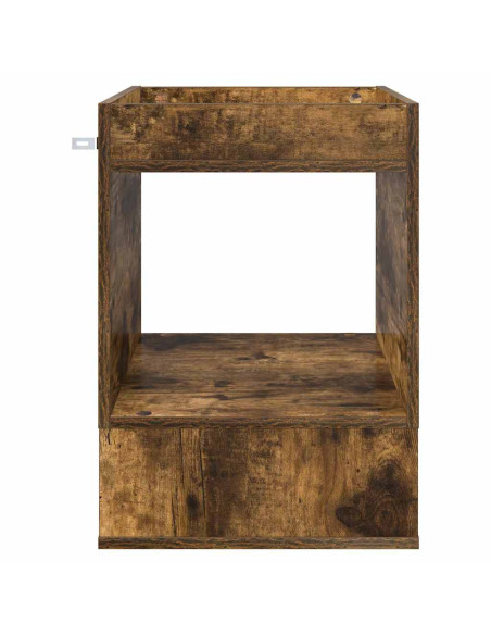 Tavolino Rovere fumé 40 x 40 x 56 cm Legno multistrato