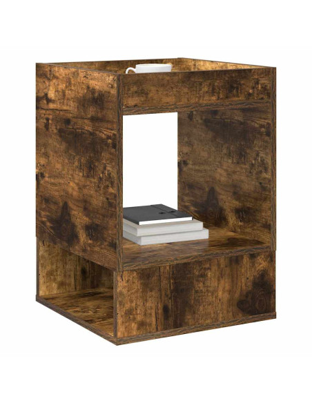 Tavolino 2 pcs Rovere fumé 40 x 40 x 56 cm Legno multistrato