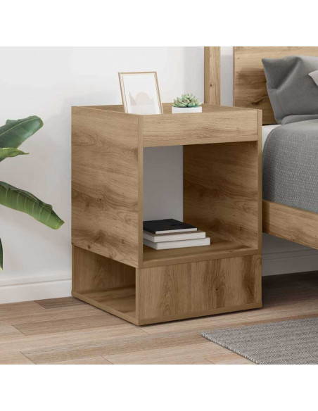 Tavolino Rovere artigianale 40 x 40 x 56 cm Legno multistrato