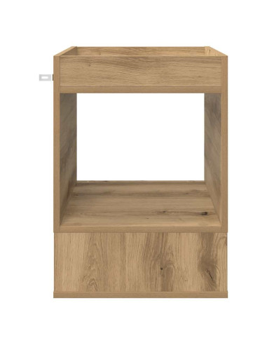 Tavolino Rovere artigianale 40 x 40 x 56 cm Legno multistrato