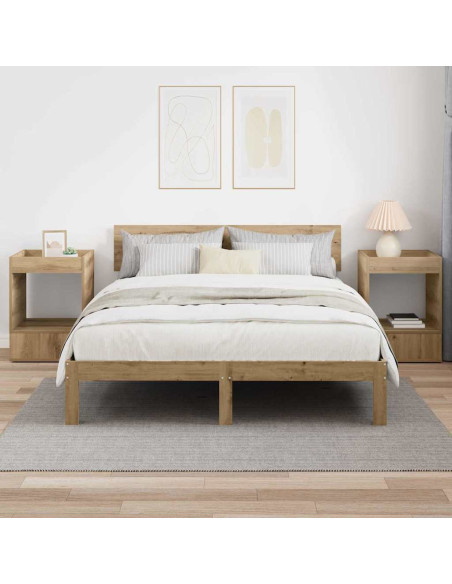 Tavolino 2 pcs Rovere artigianale 40 x 40 x 56 cm