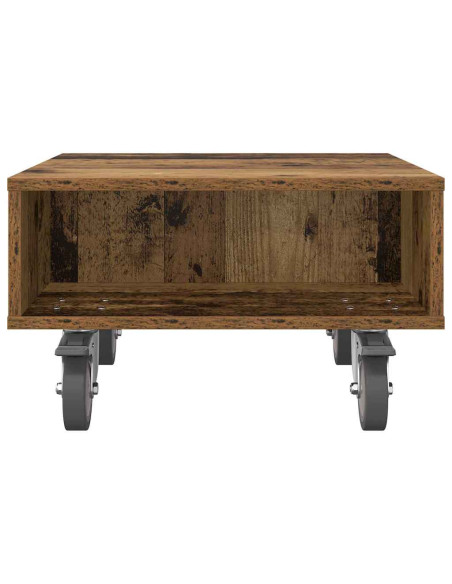 Tavolino con Ruote Legno vecchio 50,5 x 50 x 30 cm