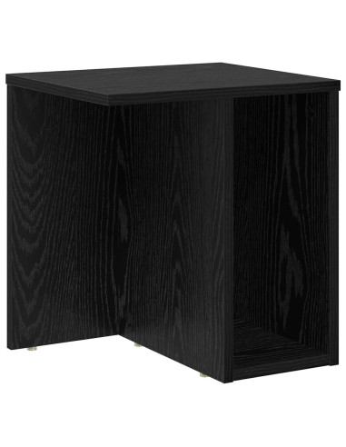 Tavolino Rovere Nero 37 x 32 x 40 cm Legno multistrato