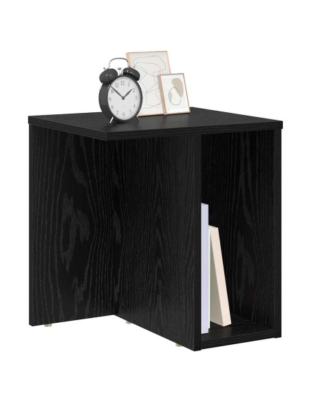 Tavolino Rovere Nero 37 x 32 x 40 cm Legno multistrato