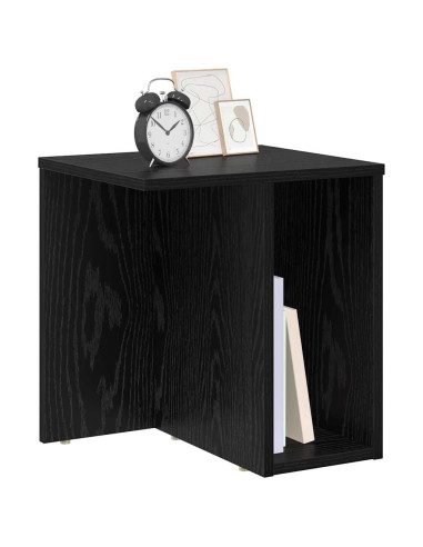 Tavolino 2 pcs Rovere Nero 37 x 32 x 40 cm Legno multistrato