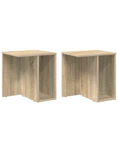 Tavolino 2 pcs Rovere Sonoma 37 x 32 x 40 cm Legno multistrato 2